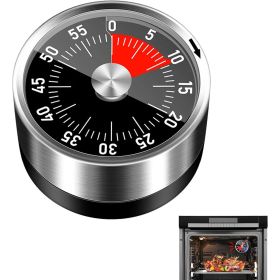 1pc Kitchen Timer; Analog Timer; Energy Saving And Environmental Protection Mechanical Kitchen Timer Cooking Learning Sleep Clock Round Reminder