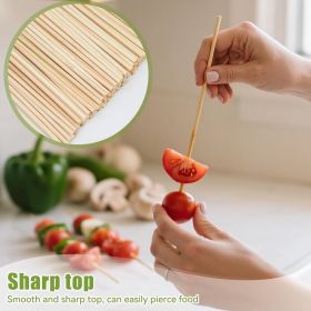 200PCS 10 inch Bamboo Skewers for BBQ,Appetizer,Fruit,Cocktail,Kabob,Chocolate Fountain,Grilling,Kitchen